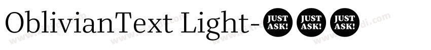 OblivianText Light字体转换